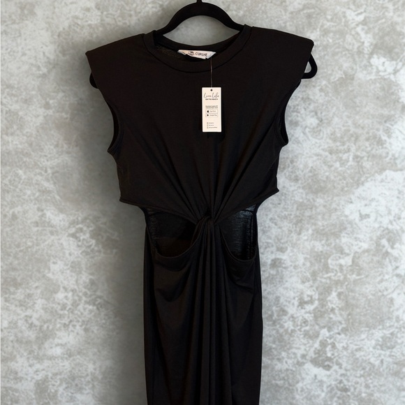 Cupshe S/M Black Cut-Out Midi/maxi Dress - Picture 9 of 9